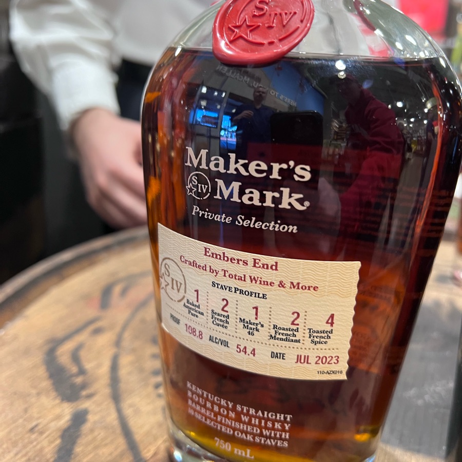 Maker's Mark Private Selection Embers End (Total Wine & More) July 2023