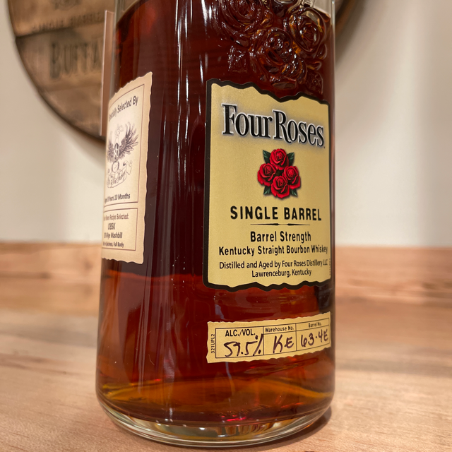 Four Roses Private Select Barrel 63-4E 8yr 5mo OBSK 5 Points Package