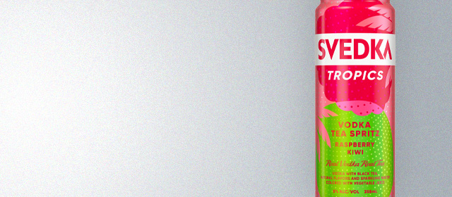 Svedka Tropics Vodka Tea Spritz Raspberry Kiwi