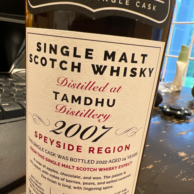 Tamdhu 2007 single cask