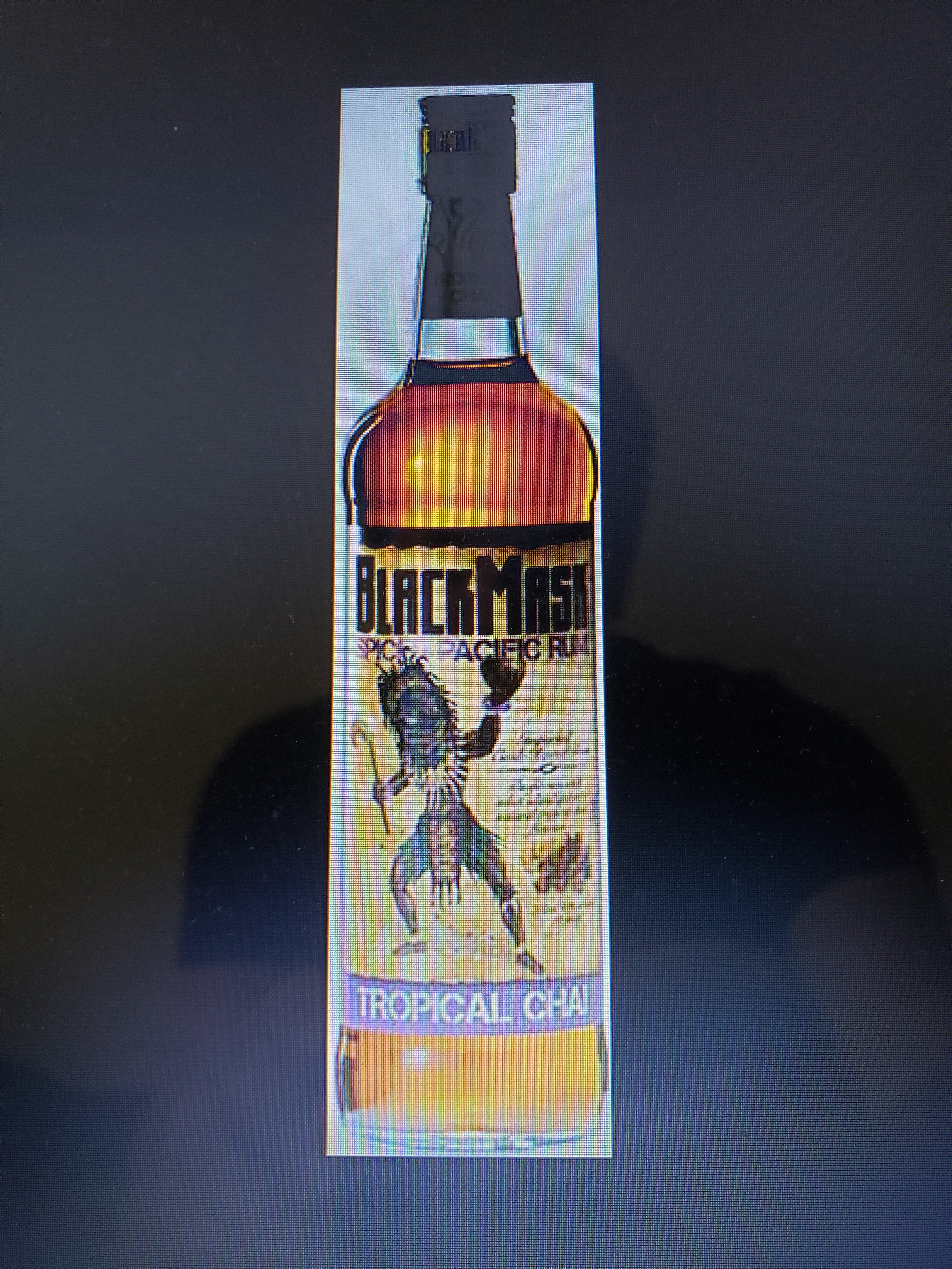 Black mask tropical chai rum