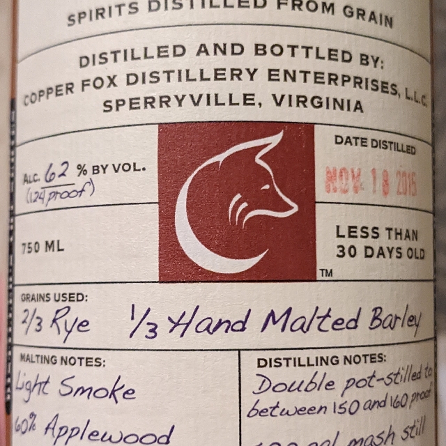 Wasmund's Rye Spirit