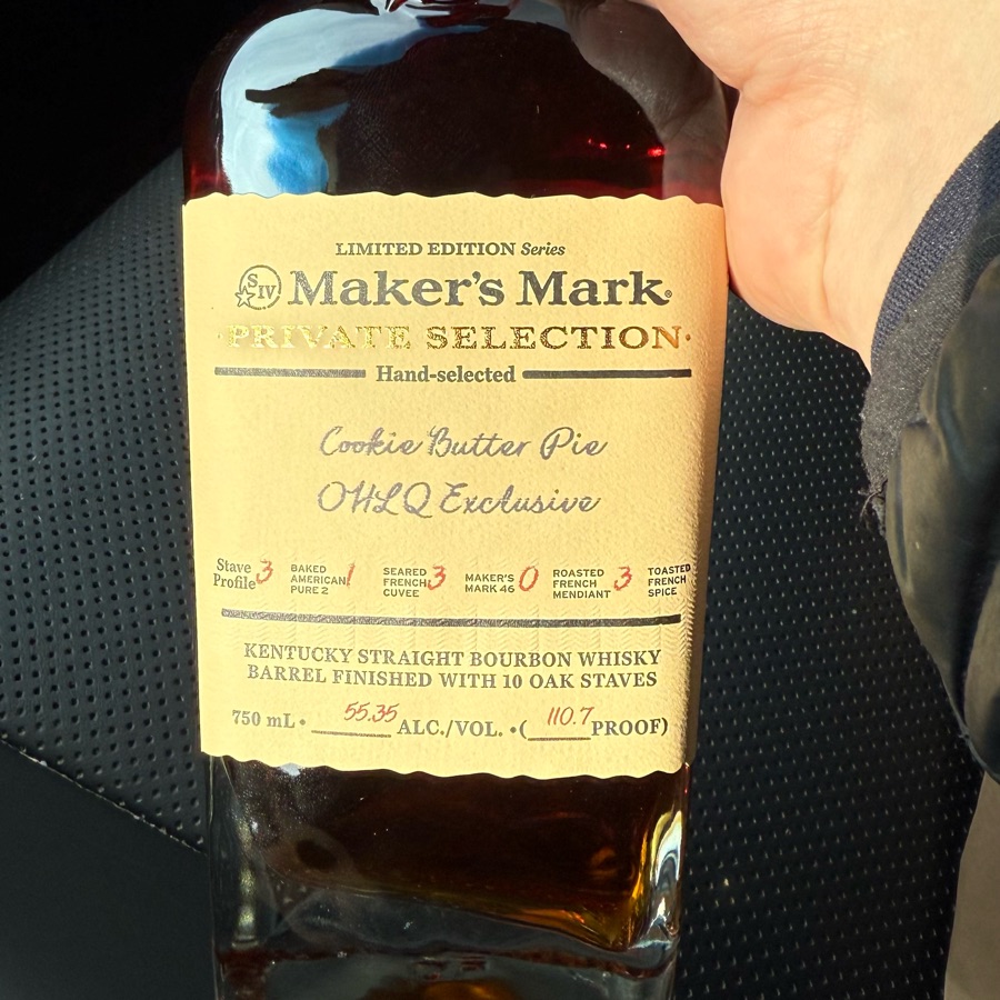 Maker's Mark Private Selection - Cookie Butter Pie (OHLQ Exclusive)