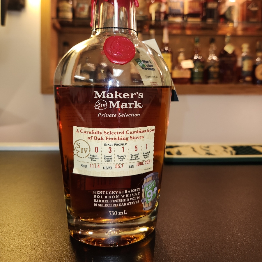 Makers Mark Exit 9 Private Selection Stave Profile 03151