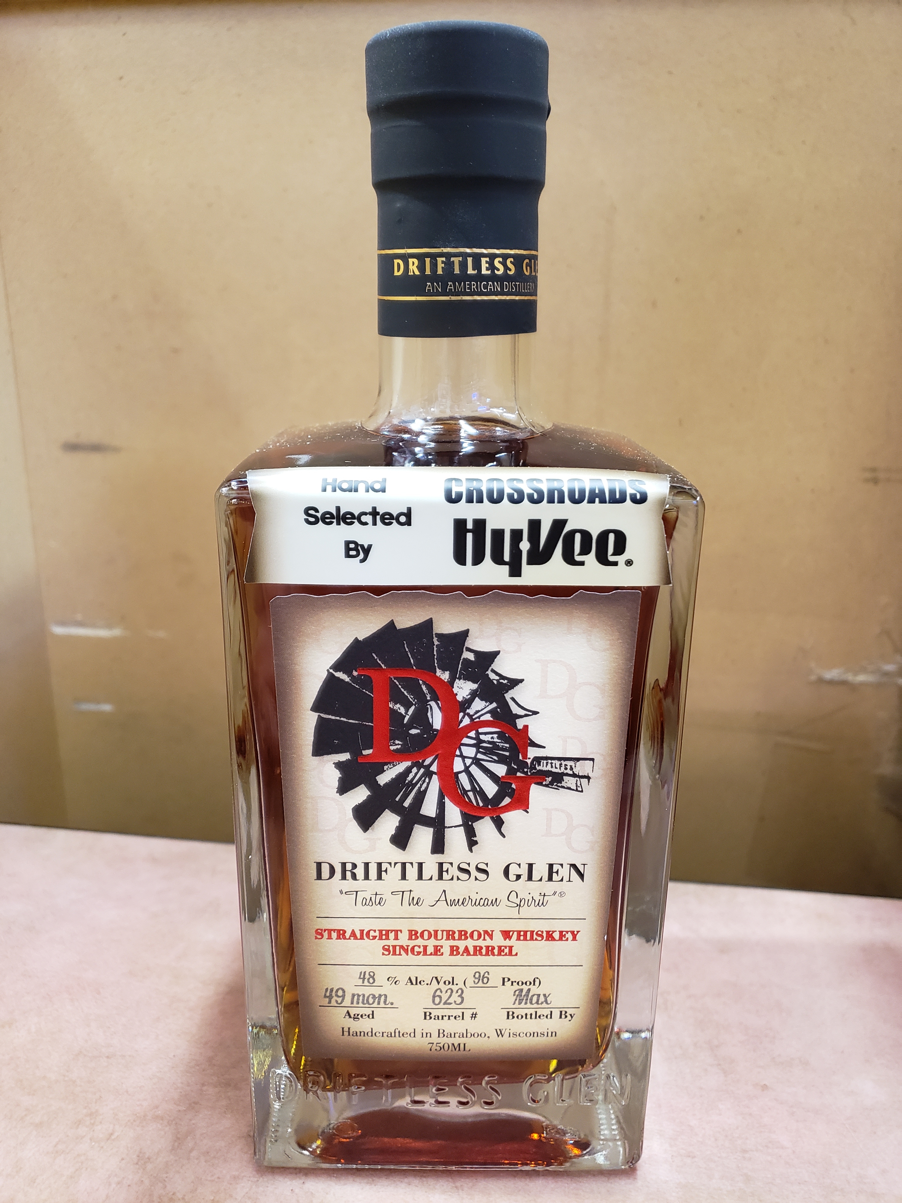 Driftless Glen Single Barrel Bourbon (Crossroads Hy-Vee Store Pick)