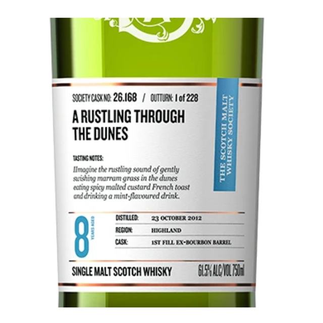 SMWS 26.168 - A rustling through the dunes