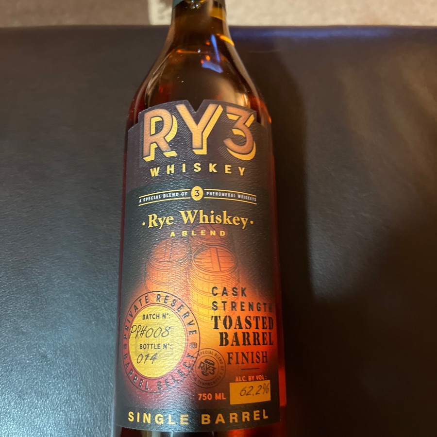 RY3 Cask Strength Toasted Barrel