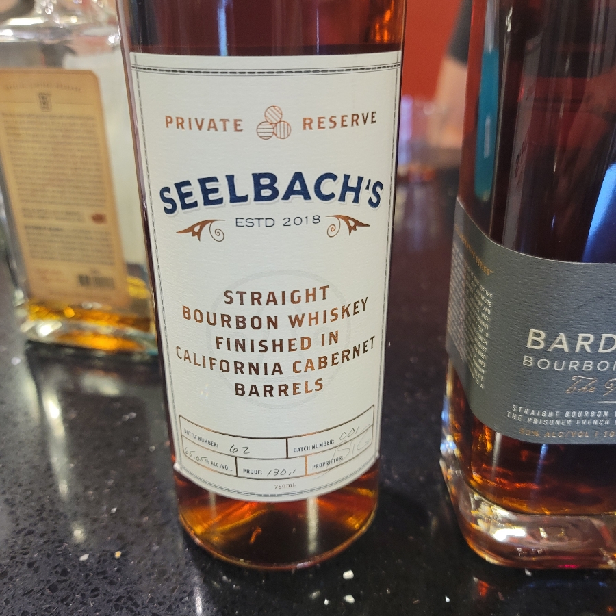 Seelbach's Straight Bourbon Whiskey Finished in California Cabernet Barrels