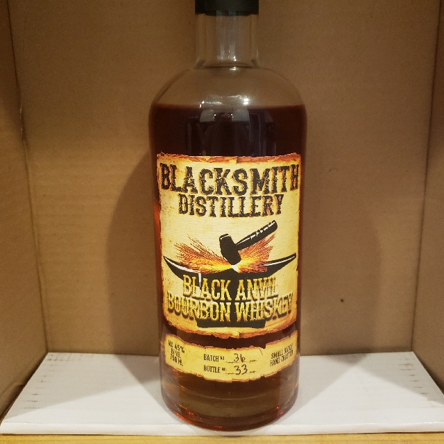 Blacksmith Distillery Black Anvil Bourbon Whiskey