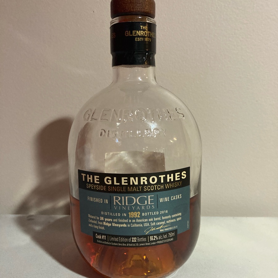 Glenrothes (Ridge Vineyard wine cask finish)