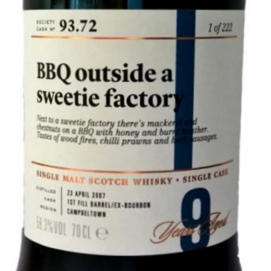 BBQ Outside a Sweetie Factory (Glen Scotia 2007 SMWS 93.72)