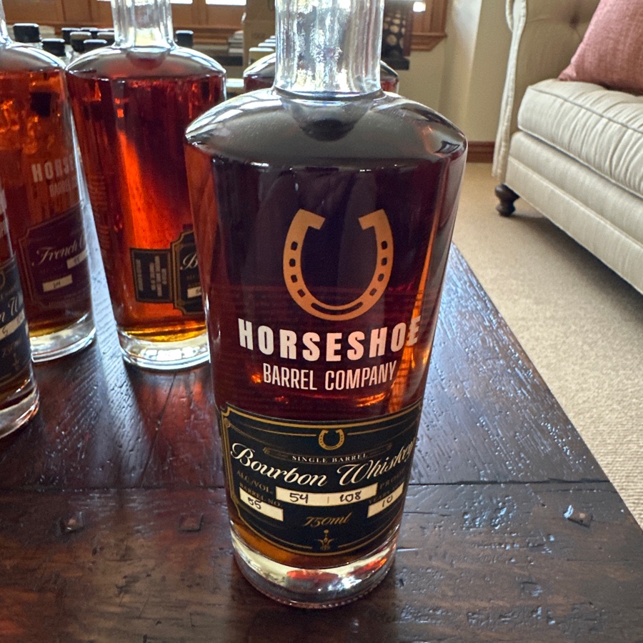 Horseshoe Barrel Company Single Barrel Bourbon Whiskey (barrel #55)
