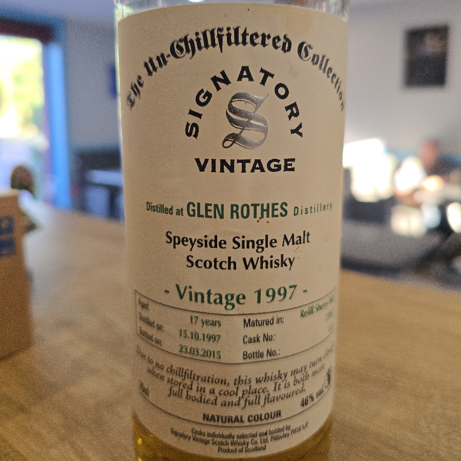 Signatory Vintage Glen Rothes Vintage 1997