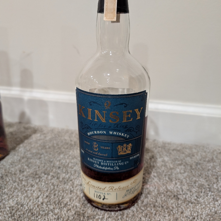 Kinsey Bourbon Whiskey 8 Year