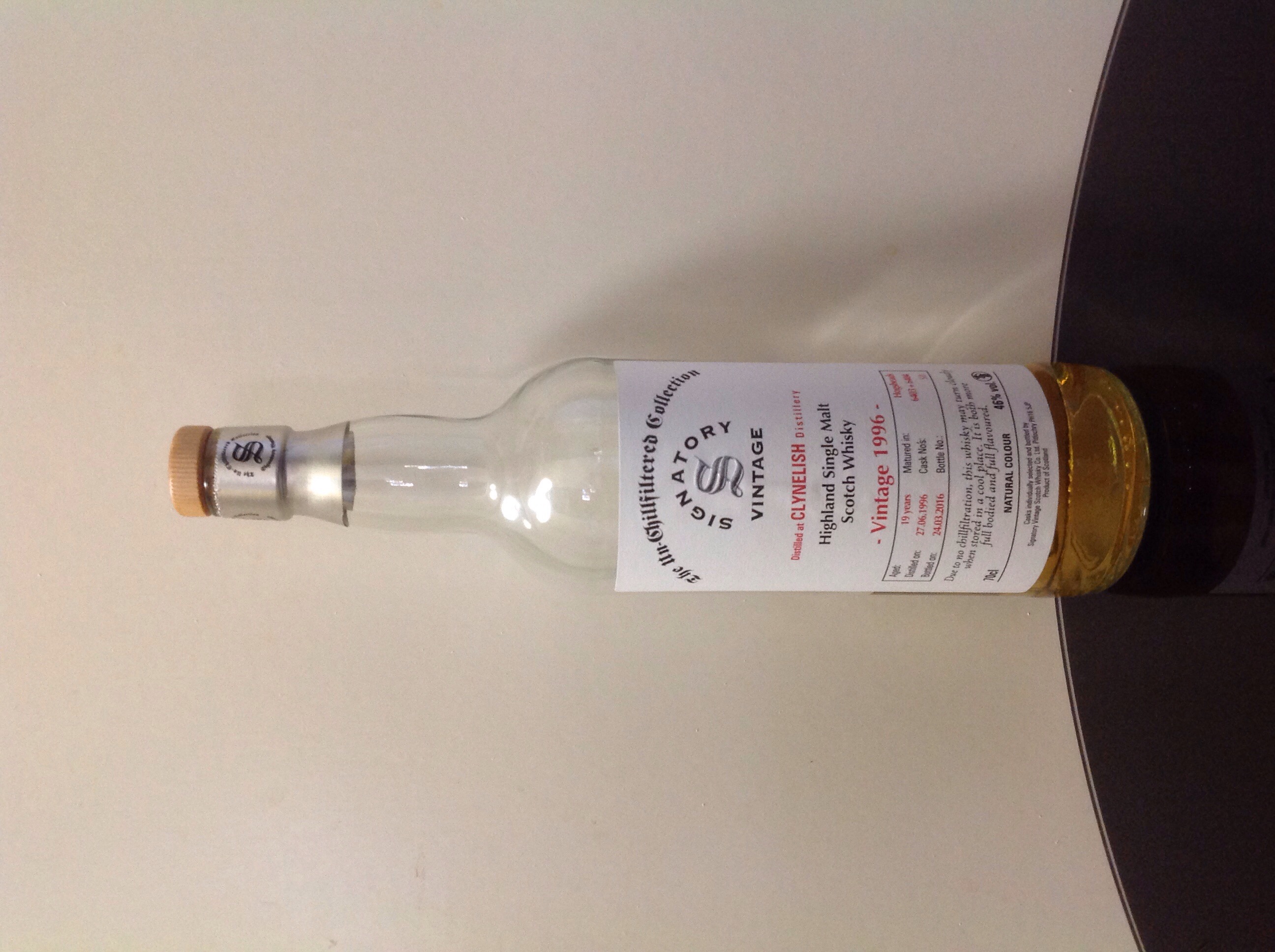 Clynelish 1996 19 year Un-Chillfiltered (Signatory)