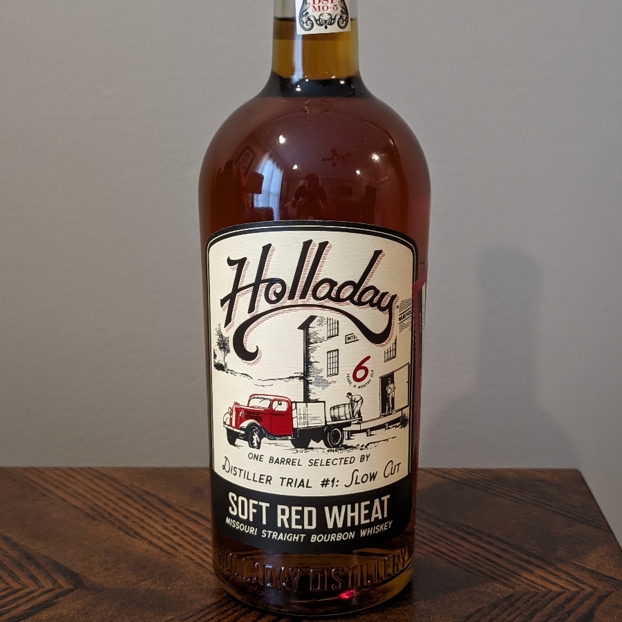 Holladay Soft Red Wheat Missouri Straight Bourbon Whiskey (Distiller's Trial #1: Slow Cut)