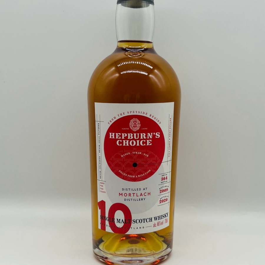 Mortlach 10 Year Old 2009 (Hepburn's Choice, Hunter Laing)