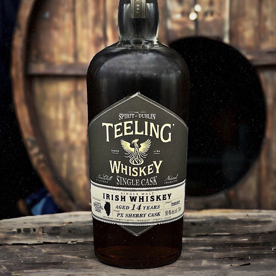 Teeling 14 Year Old Single Malt Finished In PX Sherry Illinois Special Cask Irish Whiskey