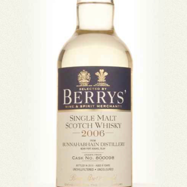 Bunnahabhain 2006 6 Year cask 800098 (Berry Bros. & Rudd)