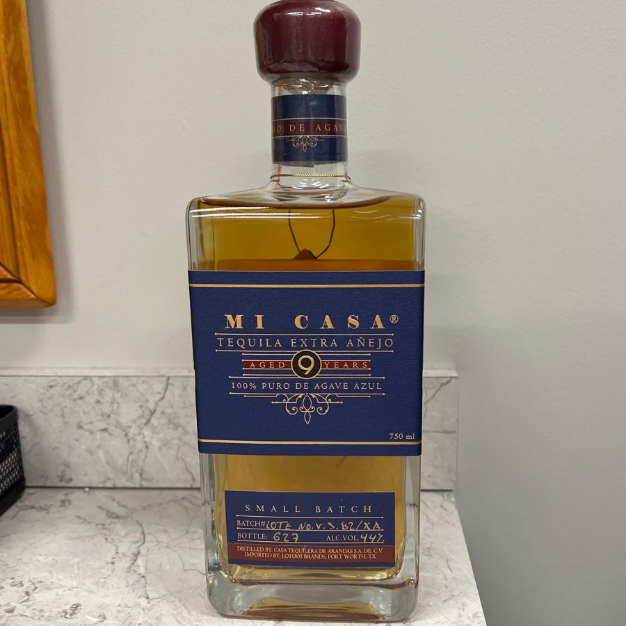 Mi Casa Tequila Extra Anejo 9 year