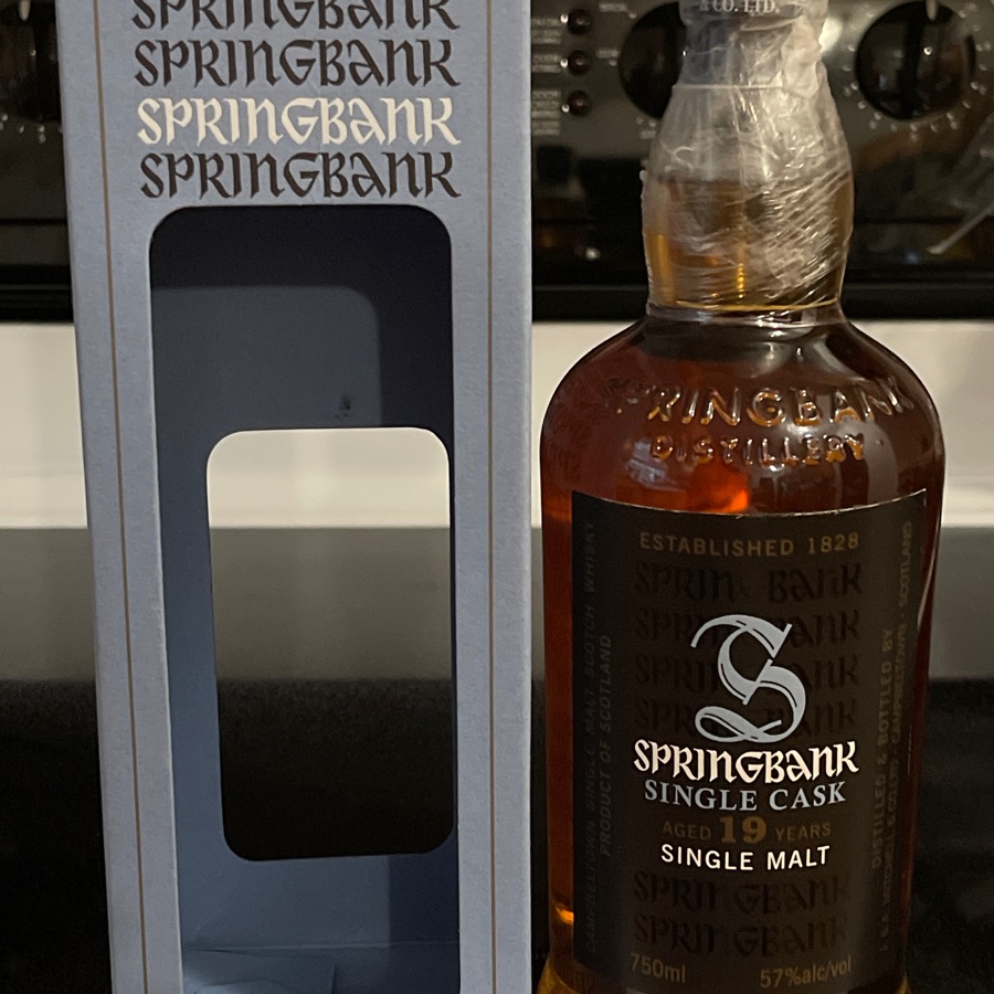 Springbank 19 Year Single Cask Pacific Edge Wine & Spirits Selection 1997