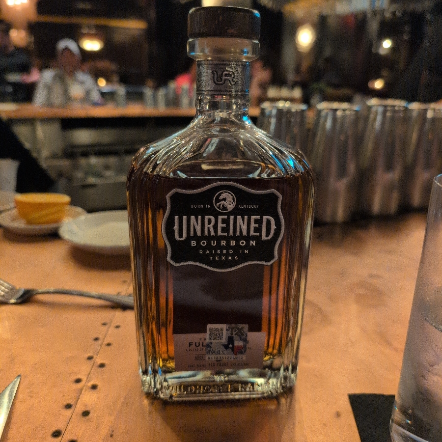 Unreined bourbon full proof