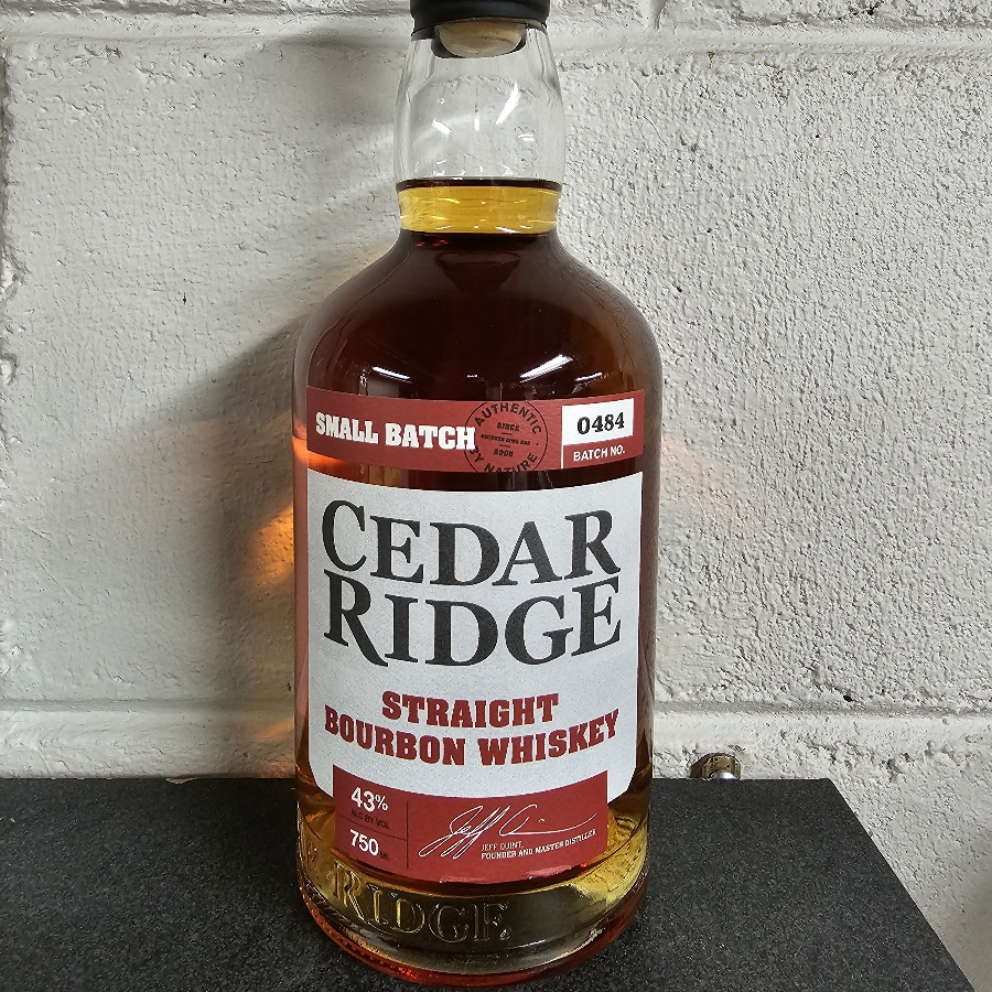 Cedar Ridge Straight Bourbon Whiskey