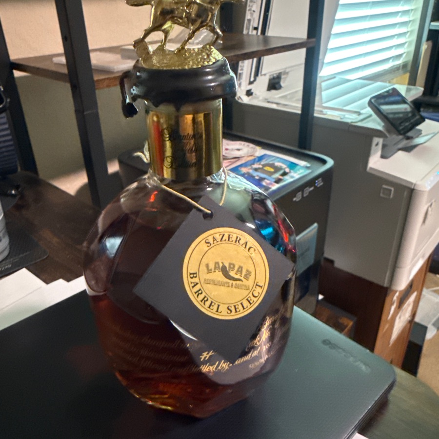 Blanton's Gold Sazerac Barrel Select 2025 (La Paz Restaurante & Cantina, FL)