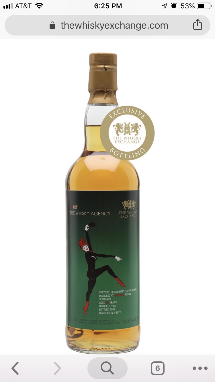 Speyside 1973 43 Year (The Whisky Agency for TWE)