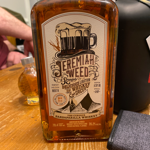 Jeremiah weed the curious sarsaparilla whiskey
