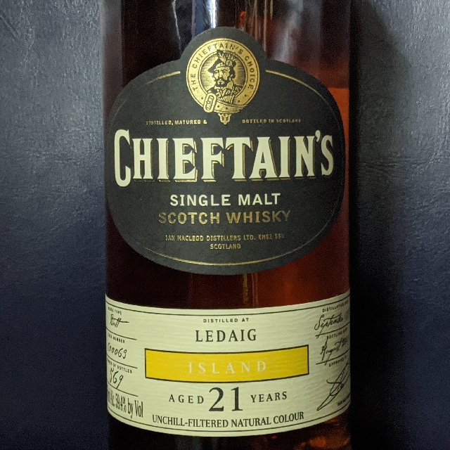 Chieftains Single Malt Whisky (Ledaig) 21