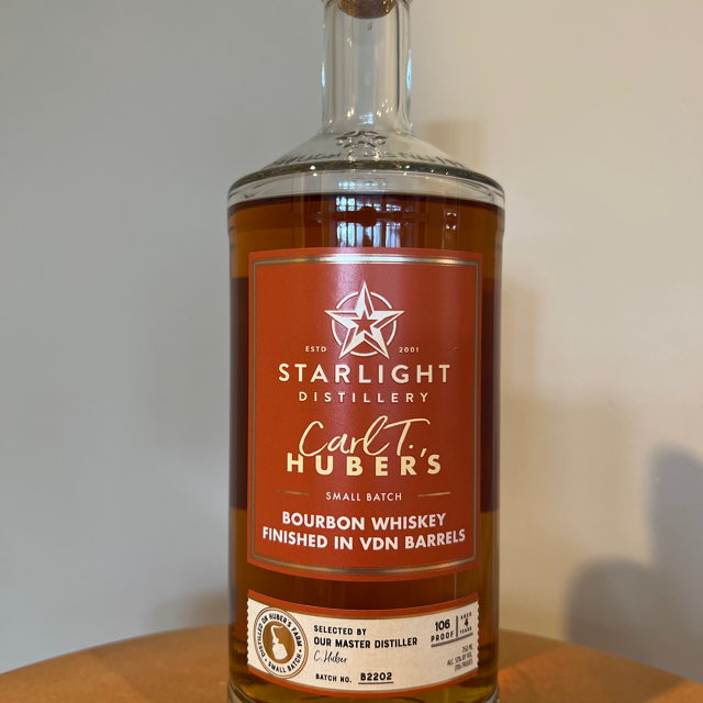 Starlight Carl T. Huber's Small Batch Bourbon Whiskey Finished in VDN Barrels