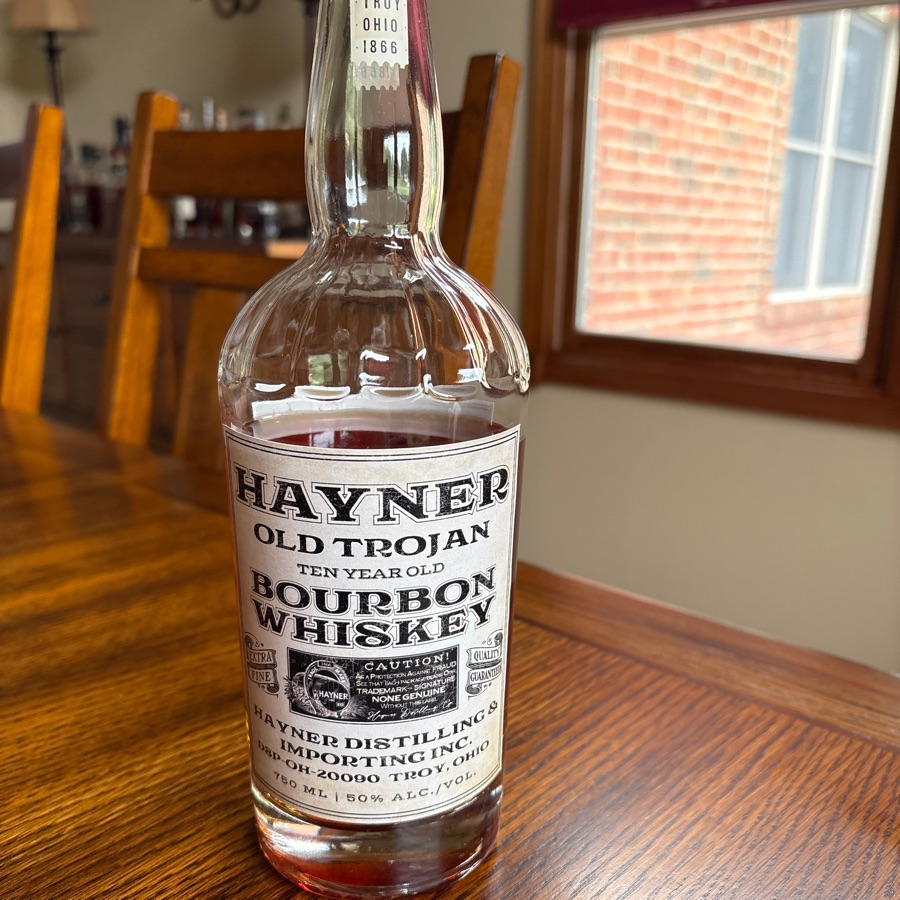 Hayner Old Trojan Bourbon Whiskey