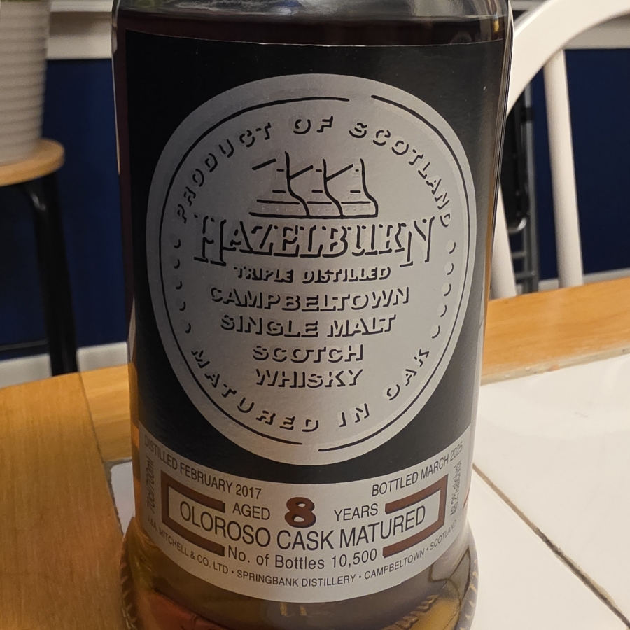 Hazelburn 8 Year Oloroso Cask Matured 2025