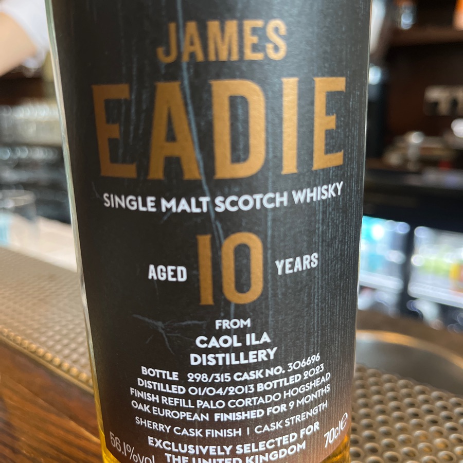 James Eadie from Caol Isla 10 years