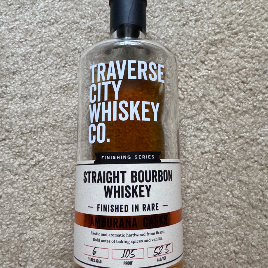 Traverse City Whisky Co. Straight Bourbon Whiskey finished in rare Amburana Casks