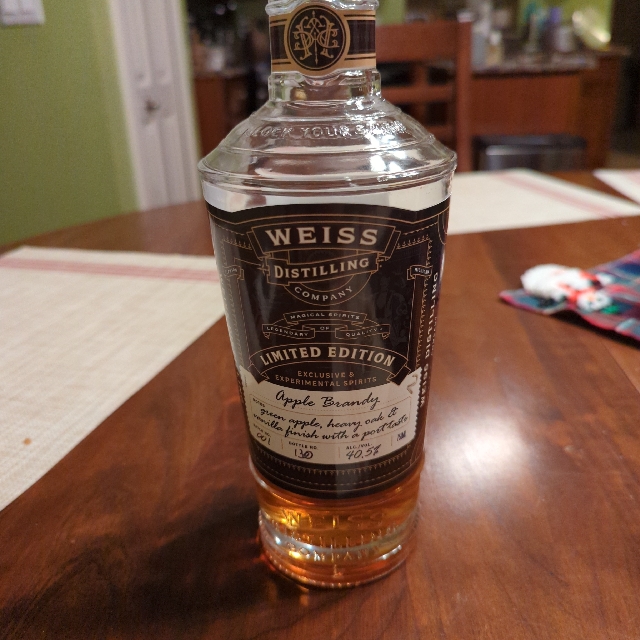 Weiss Distilling Company Apple Brandy