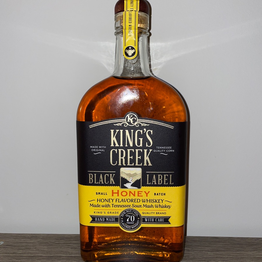 King's Creek Black Label Honey Flavored Sour Mash Whiskey