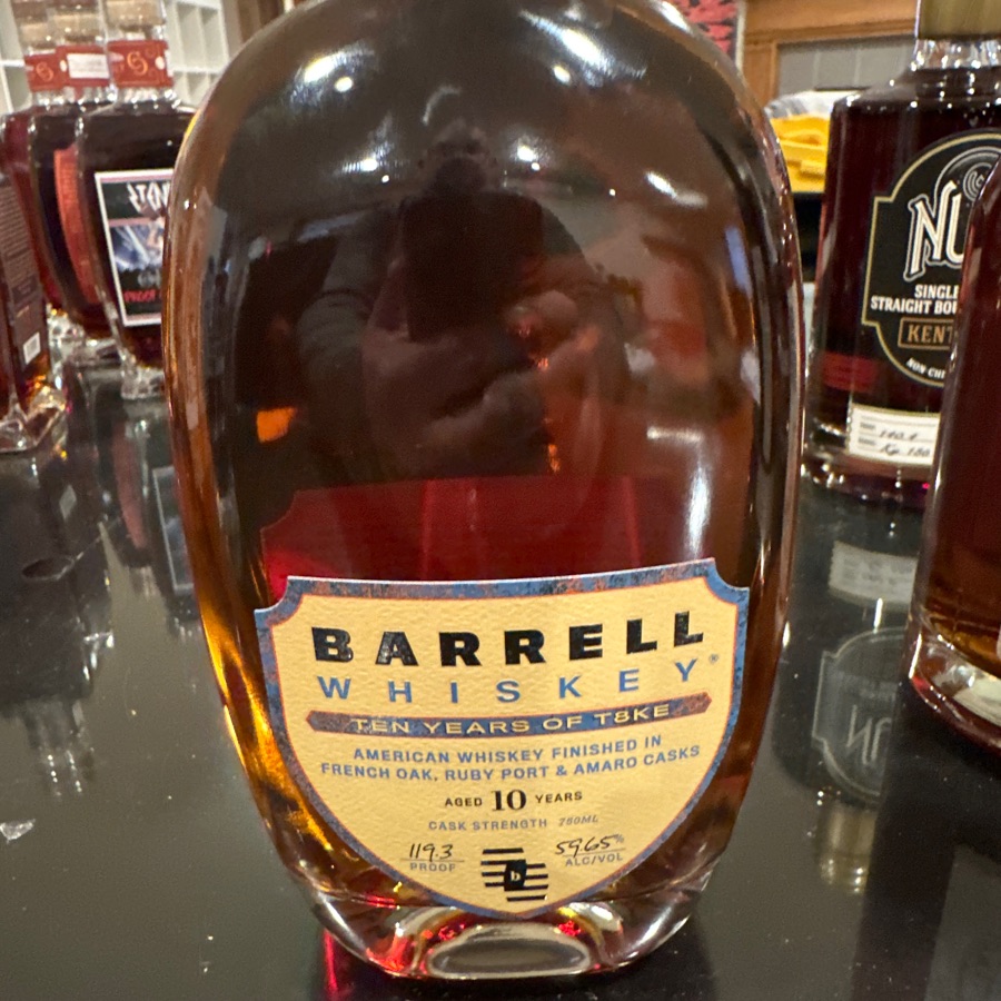 Barrell Whiskey Ten Years of T8KE