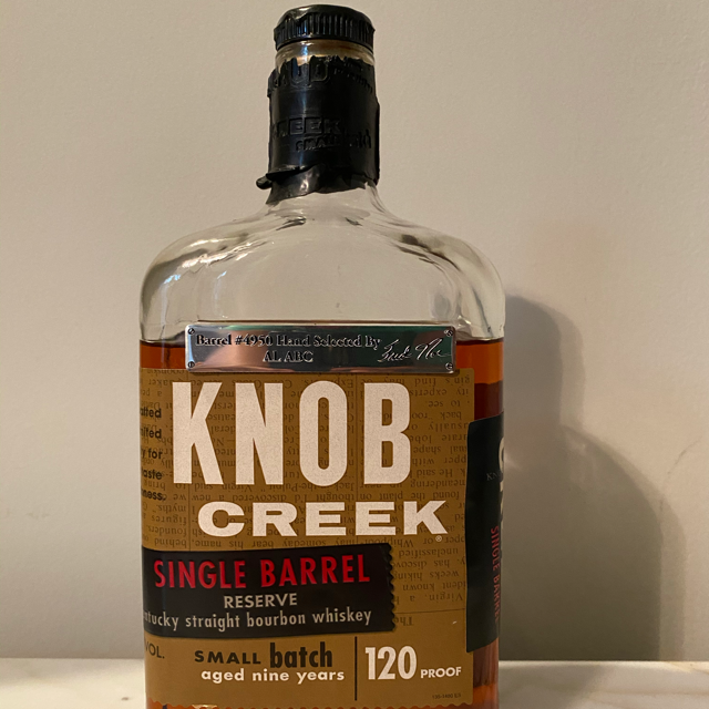 Knob Creek Single Barrel Reserve #4950 AL ABC