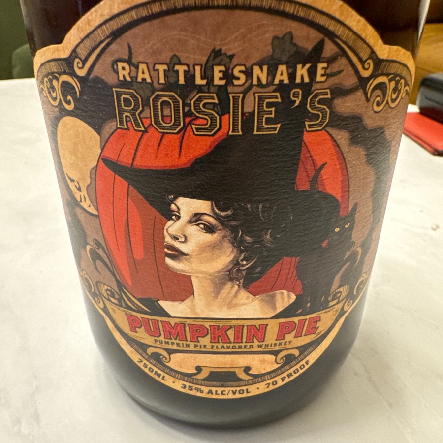 Rattlesnake Rosie's Pumpkin Pie Flavored Whiskey