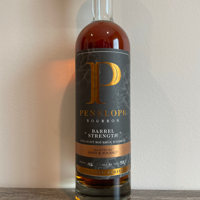 Penelope Private Select Toasted Barrel Strength Bourbon (Mash & Journey)