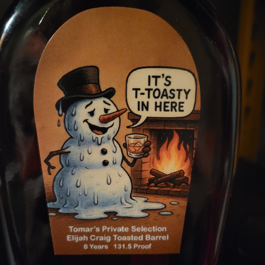Elijah Craig Single Barrel Tomar's Select Toasted Barrel "It's T-Toasty in here"