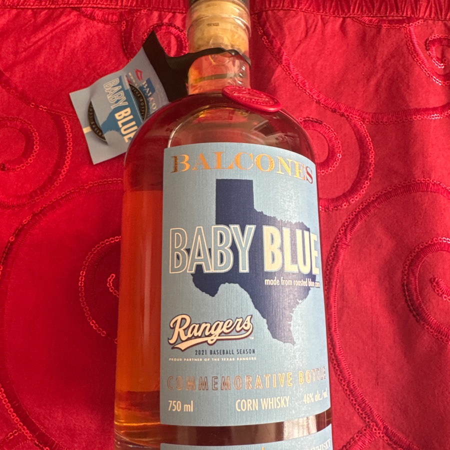 Balcones Baby Blue Texas Rangers Commemorative Bottle - RNGRBB21-1 - 5/10/21