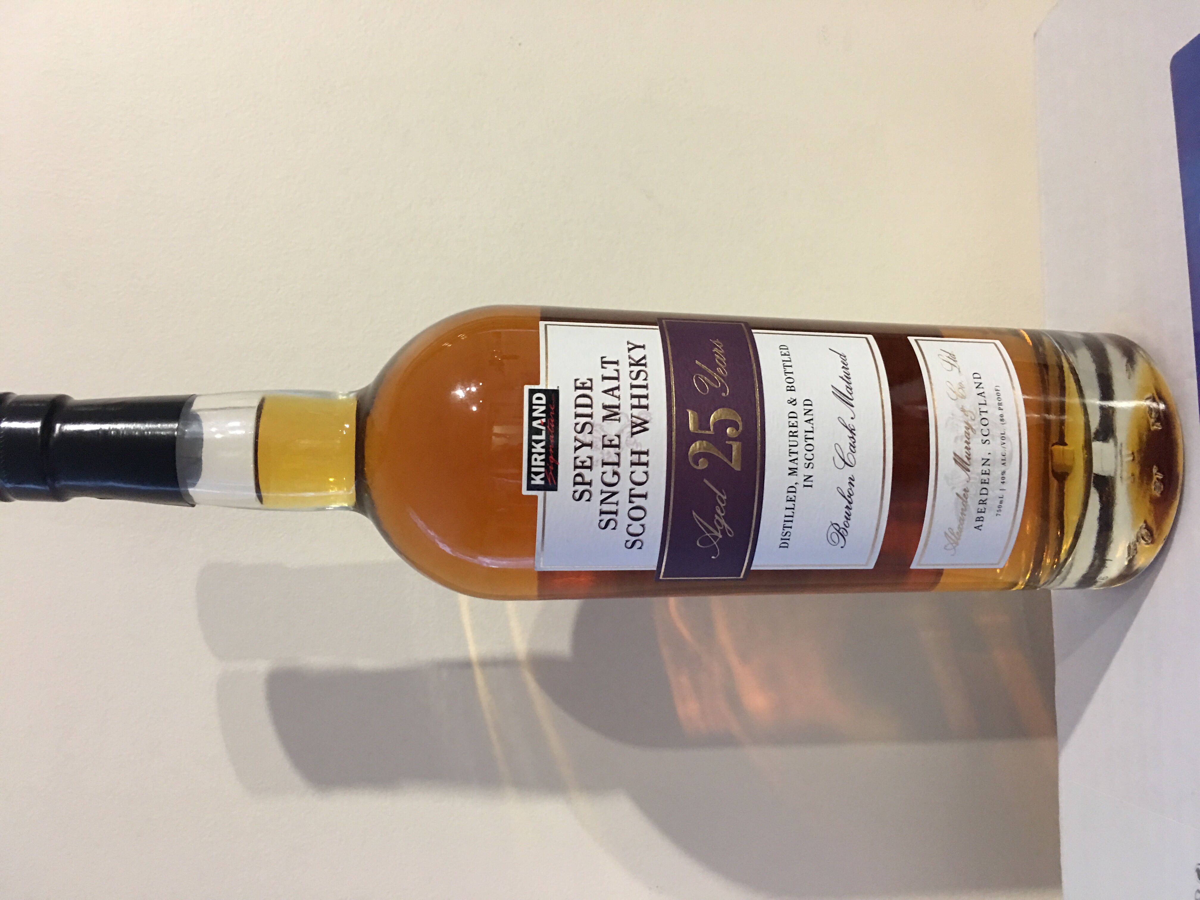 Kirkland 25 Year Speyside Single Malt Bourbon Cask Matured