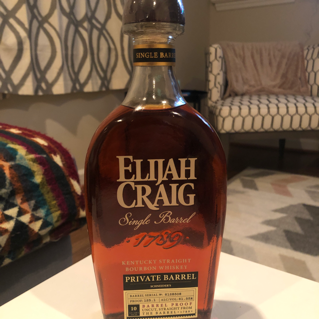 Elijah Craig Single Barrel 10 Year Barrel Proof (Schneider's Private Barrel)