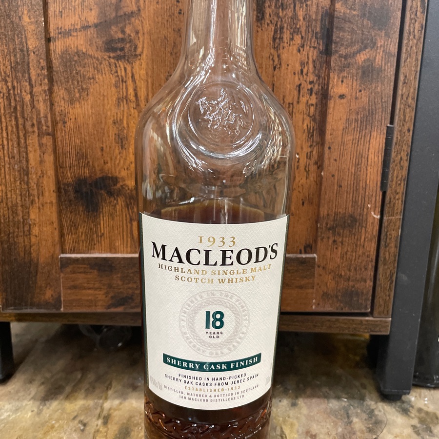 macleod's 18 year sherry cask finish