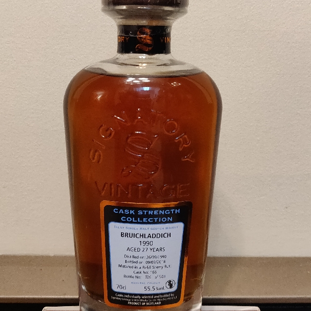 Bruichladdich 1990 27 Year Cask Strength Collection (Signatory)