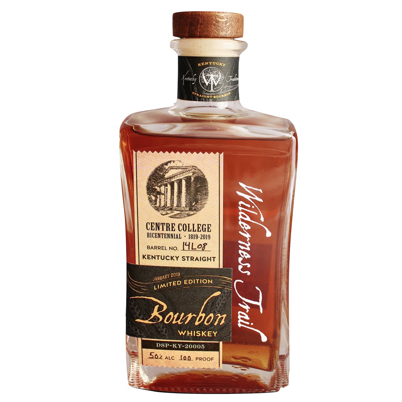 WILDERNESS TRAIL SINGLE BARREL KENTUCKY STRAIGHT BOURBON - CENTRE COLLEGE BICENTENNIAL LIMITED EDITION