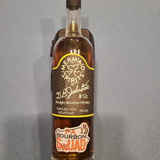Mermaid Spirits Co D.B. Johnston Straight Bourbon Whiskey Single Barrel